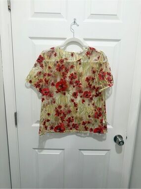 Like New Aritzia Little Moon Poppy Blouse